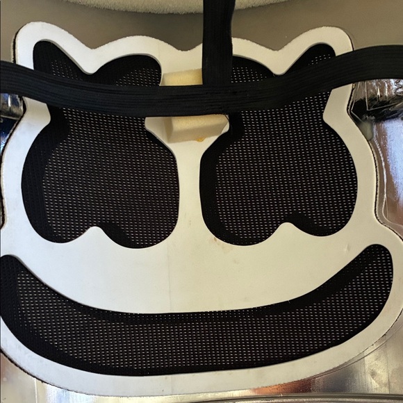 MARSHMELLO Spirit Black Half Mask DJ MARSHMALLOW HEAD - Picture 10 of 11